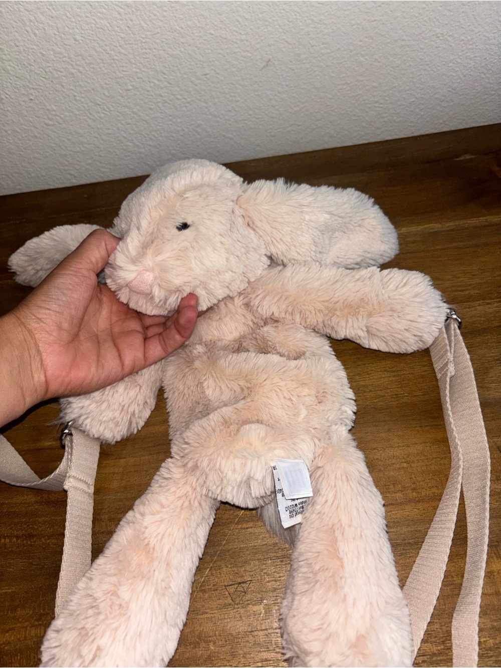 Jellycat Smudge Rabbit Backpack - Picture 1 of 5